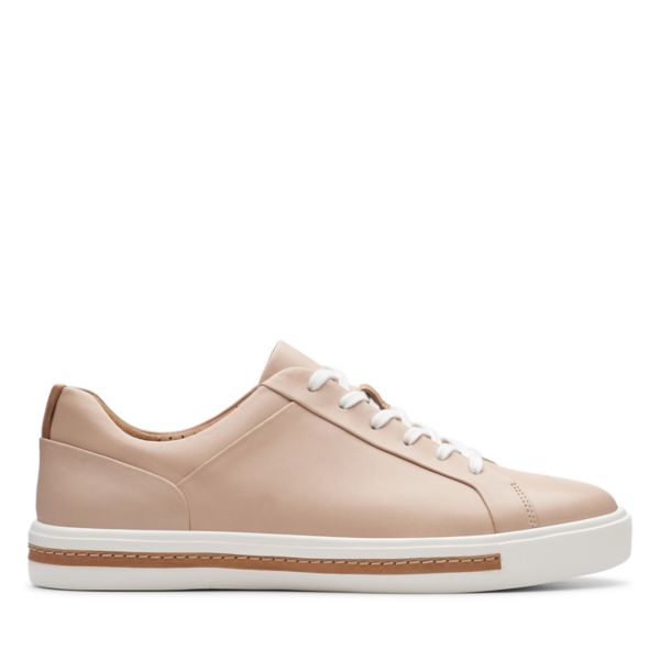 Clarks Womens Un Maui Lace Trainers Blush Leather | USA-2487310